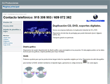 Tablet Screenshot of djproducciones.com